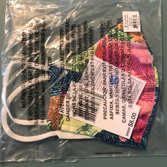 NWT Vera Bradley Face Mask in Superbloom - Picture 2 of 3